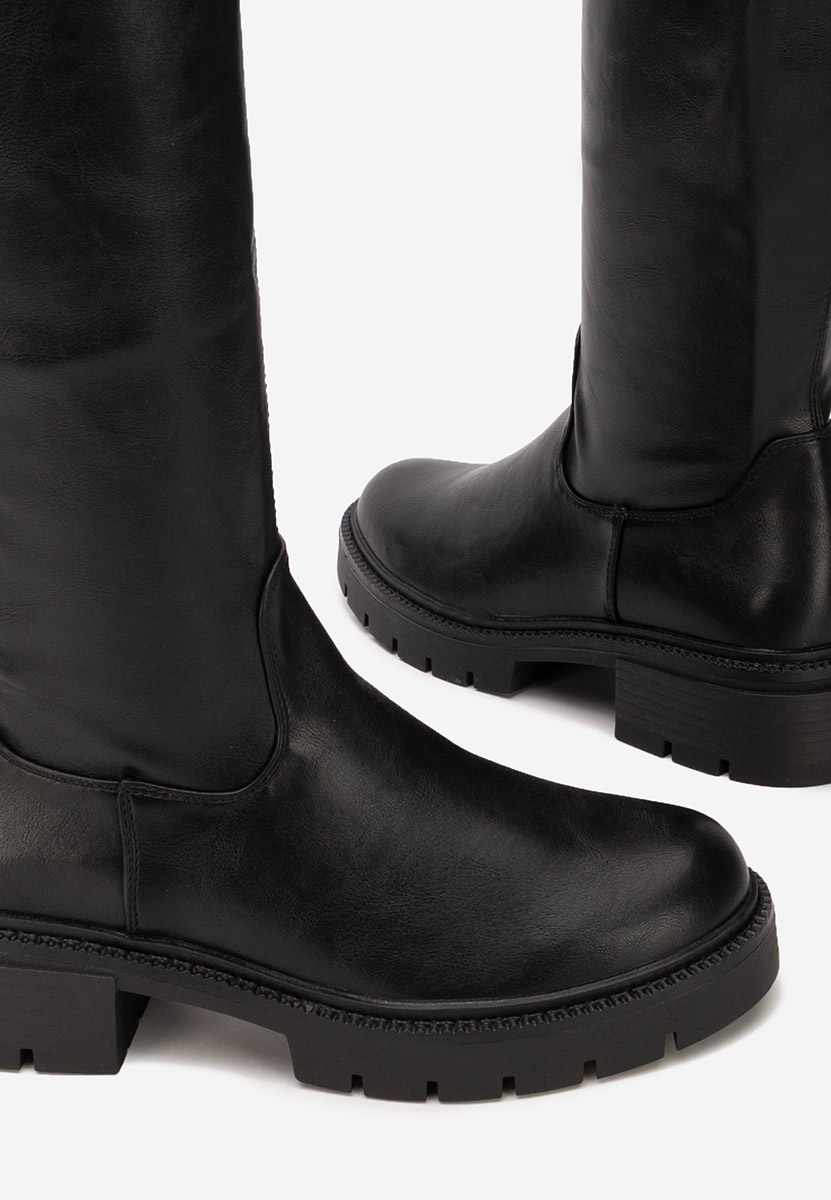 Černé dámské kozačky Nicoua V2