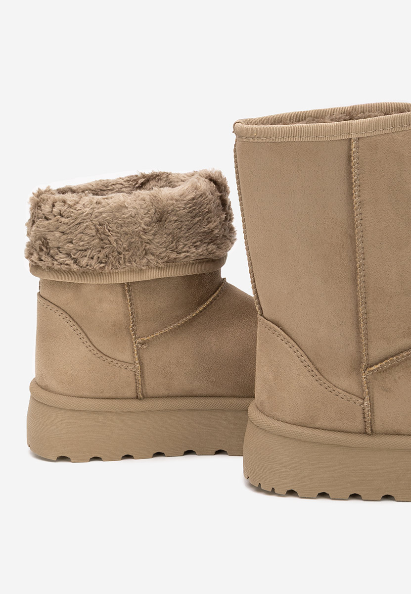 Khaki dámské válenky na platformě Luisana