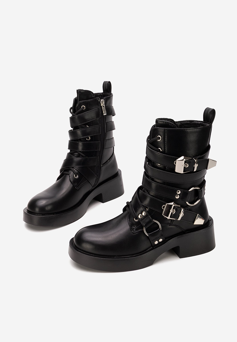 Černé dámske workery Damaria