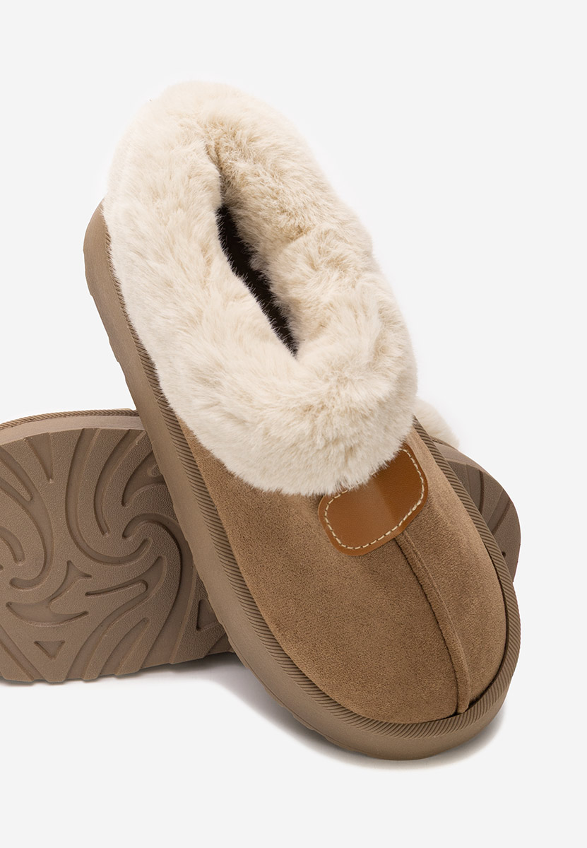 Hnedé členkové čižmy na platforme Elarva