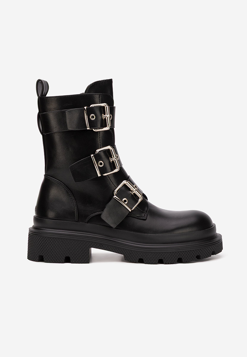 Černé nízké kozačky Mioala