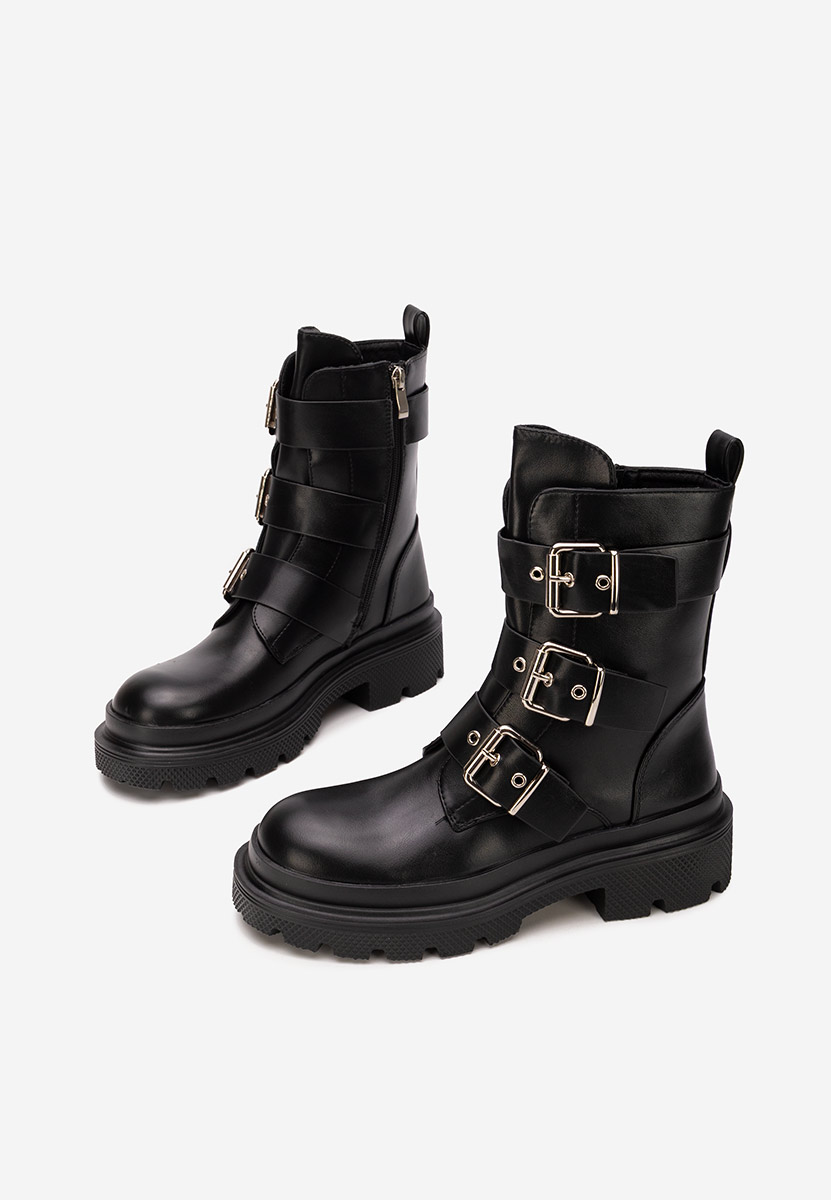 Černé nízké kozačky Mioala