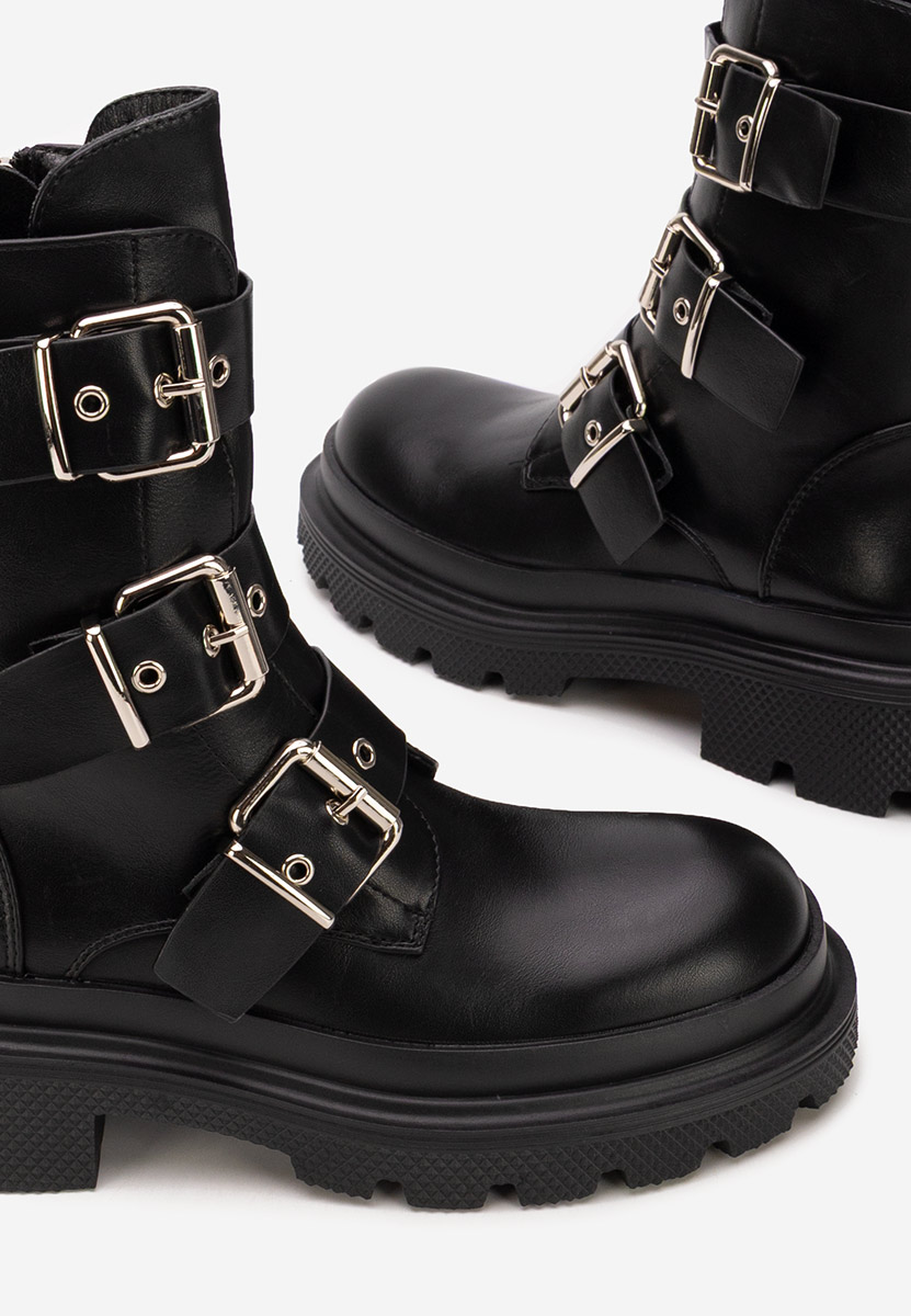 Černé nízké kozačky Mioala