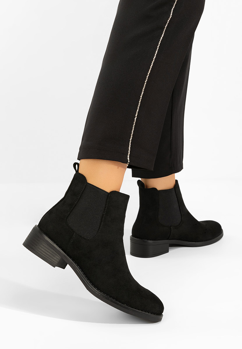 Černé dámské chelsea boty Kataleia