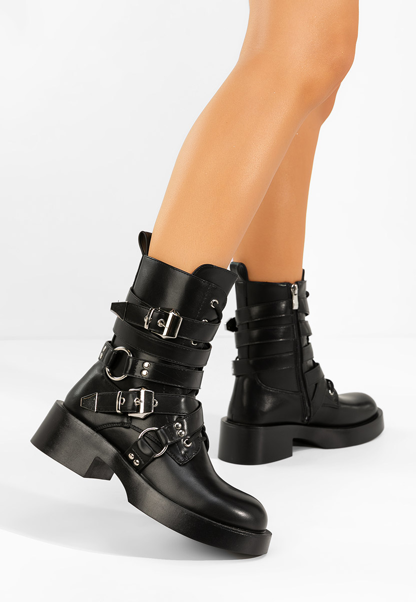 Černé dámske workery Damaria