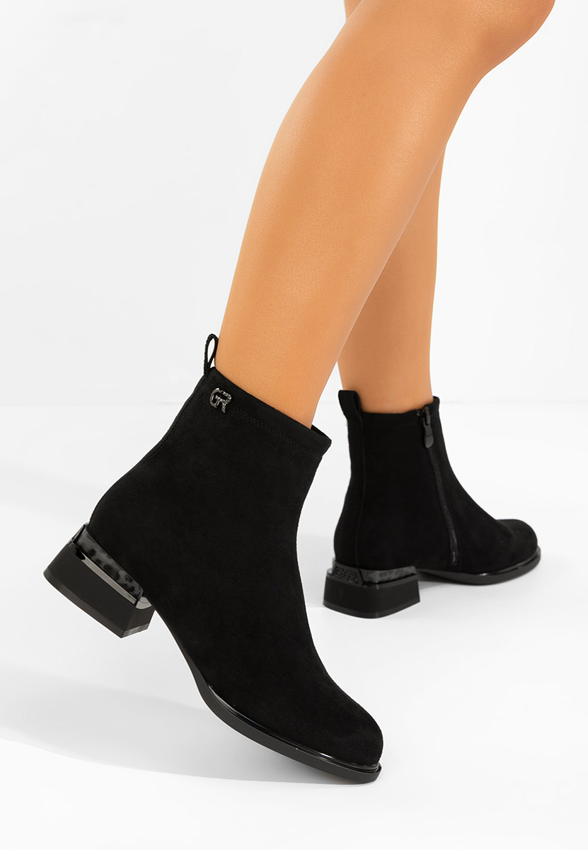 Černé dámské kotníková obuv Adalinia