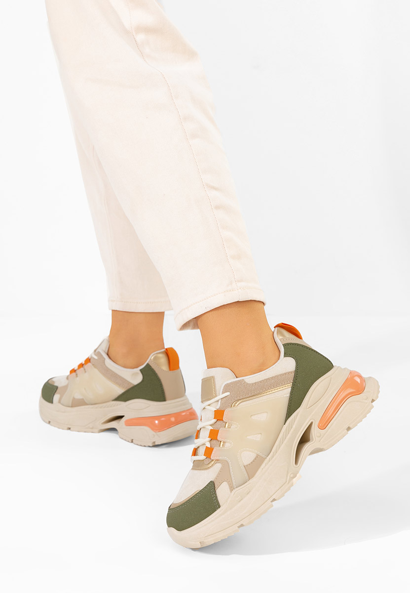 Zelené dámské tenisky na klínku Alverisa