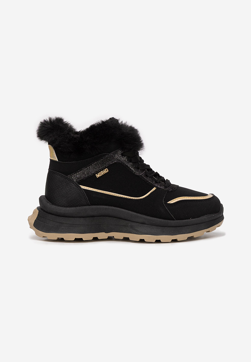 Černé zimní tenisky dámské Toska