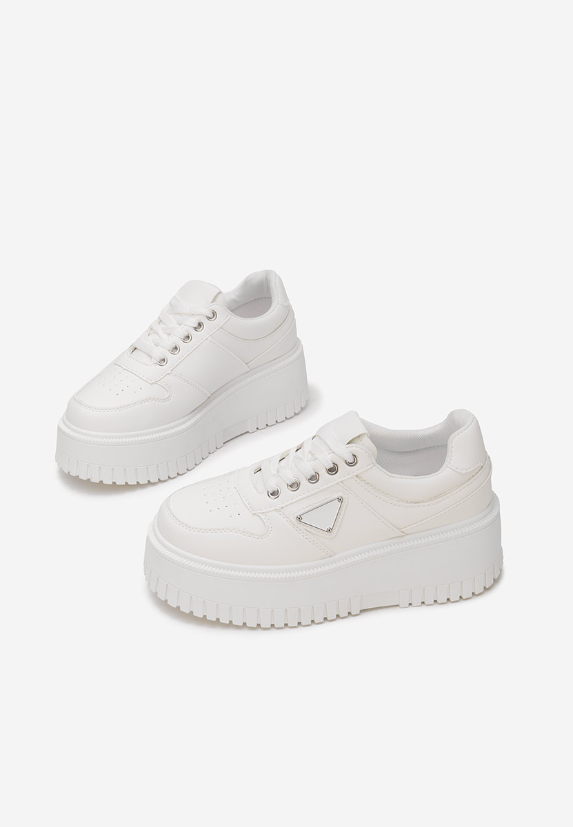 Bílé dámské tenisky na platformě Madaline