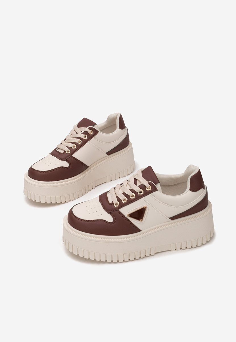 Bordové dámské tenisky na platformě Madaline