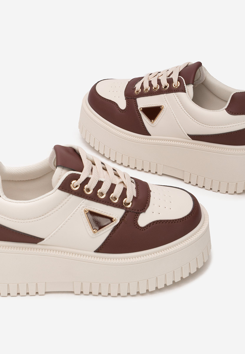 Bordové dámské tenisky na platformě Madaline