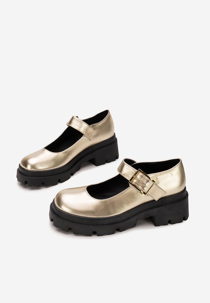 Zlaté lodičky na platformě Masovia