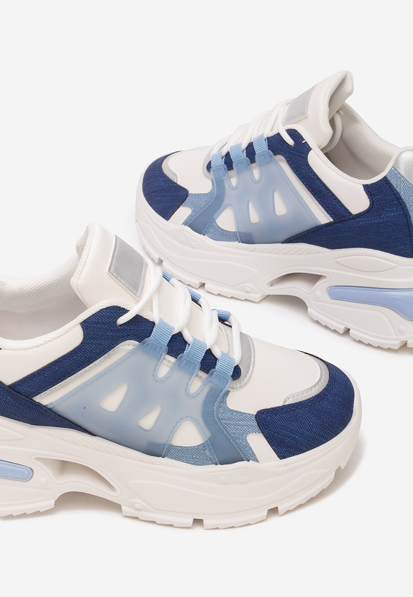 Modré dámské tenisky na klínku Alverisa