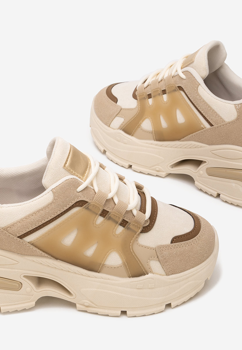 Khaki dámské tenisky na klínku Alverisa