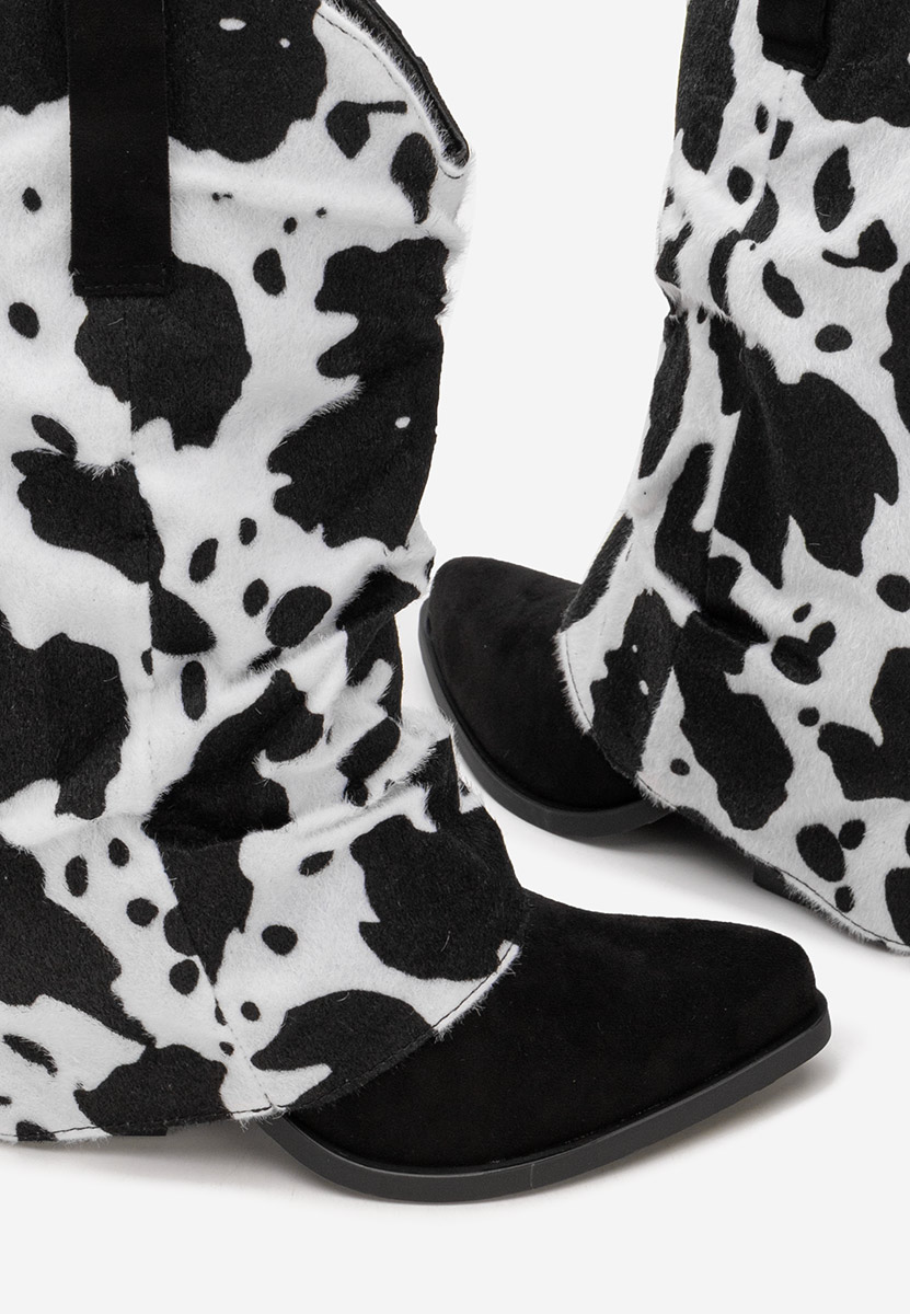 Animal print dámské kozačky Stolia