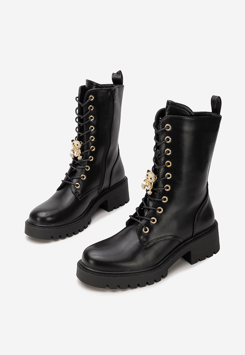 Černé dámske workery Fabina