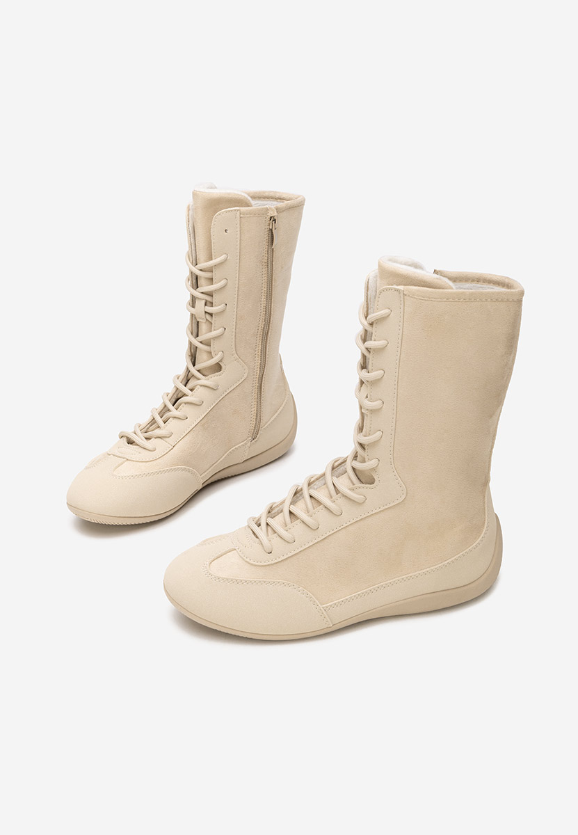 Béžové kotníkové tenisky Stelia