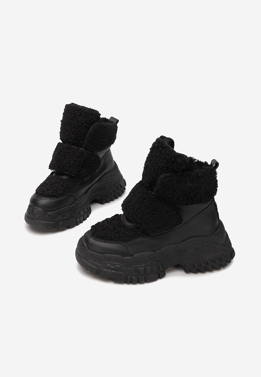 Černé zimní tenisky dámské Comino