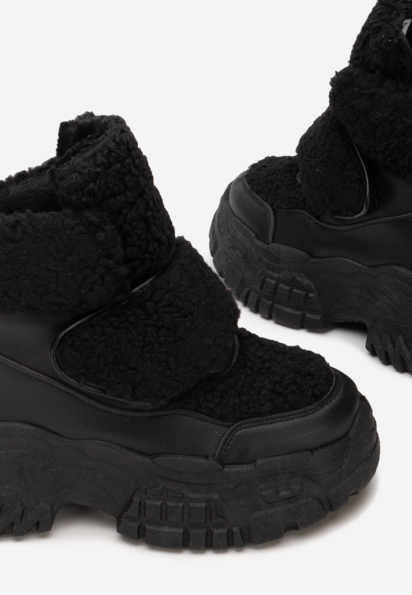 Černé zimní tenisky dámské Comino