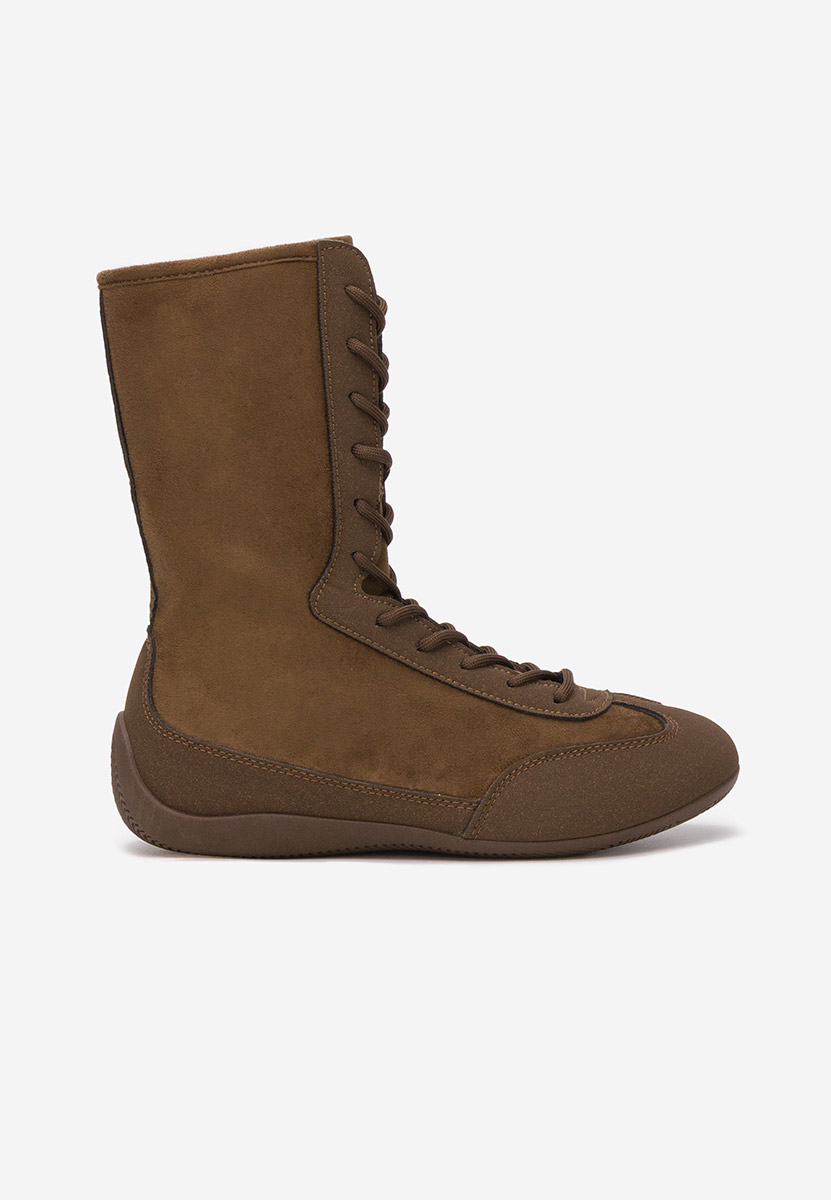 Hnedé kotníkové tenisky Stelia