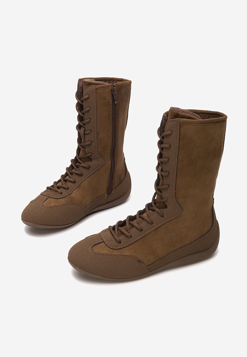 Hnedé kotníkové tenisky Stelia