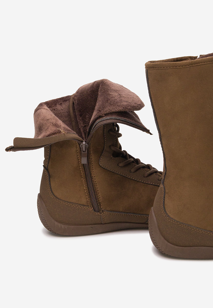 Hnedé kotníkové tenisky Stelia