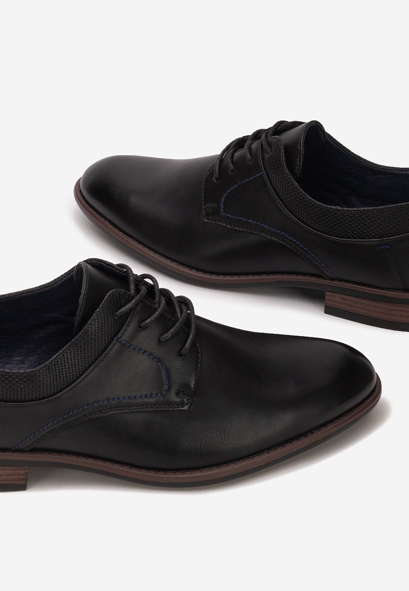 Černé pánská společenská obuv Klaus