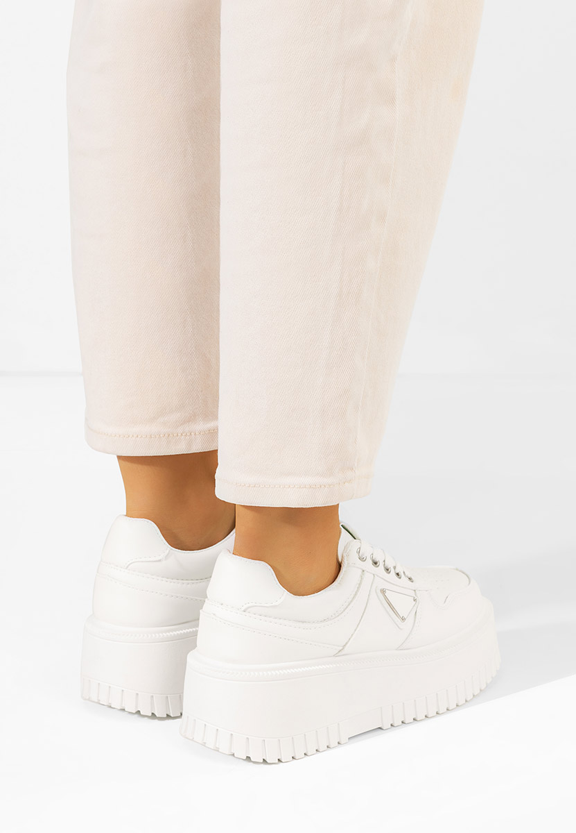 Bílé dámské tenisky na platformě Madaline