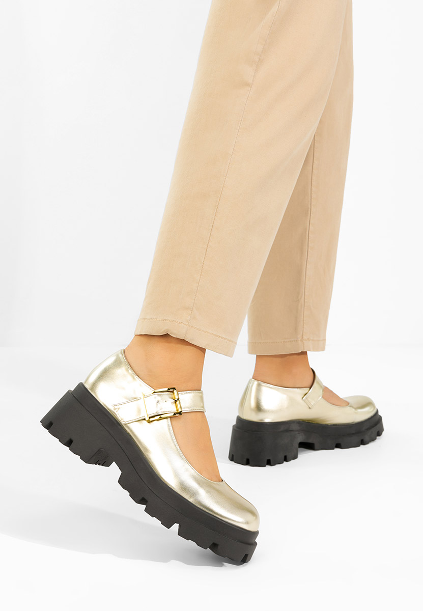 Zlaté lodičky na platformě Masovia