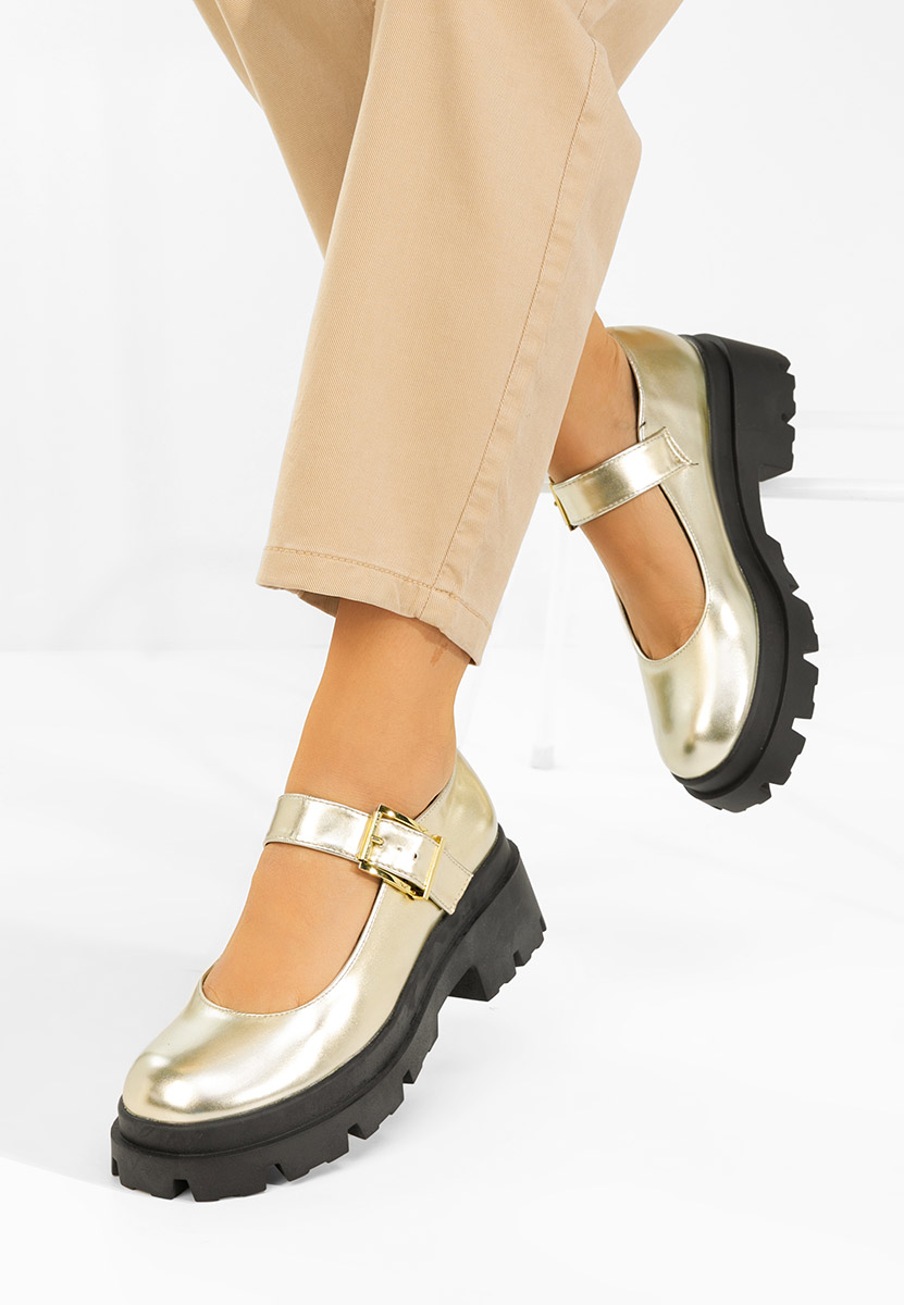 Zlaté lodičky na platformě Masovia