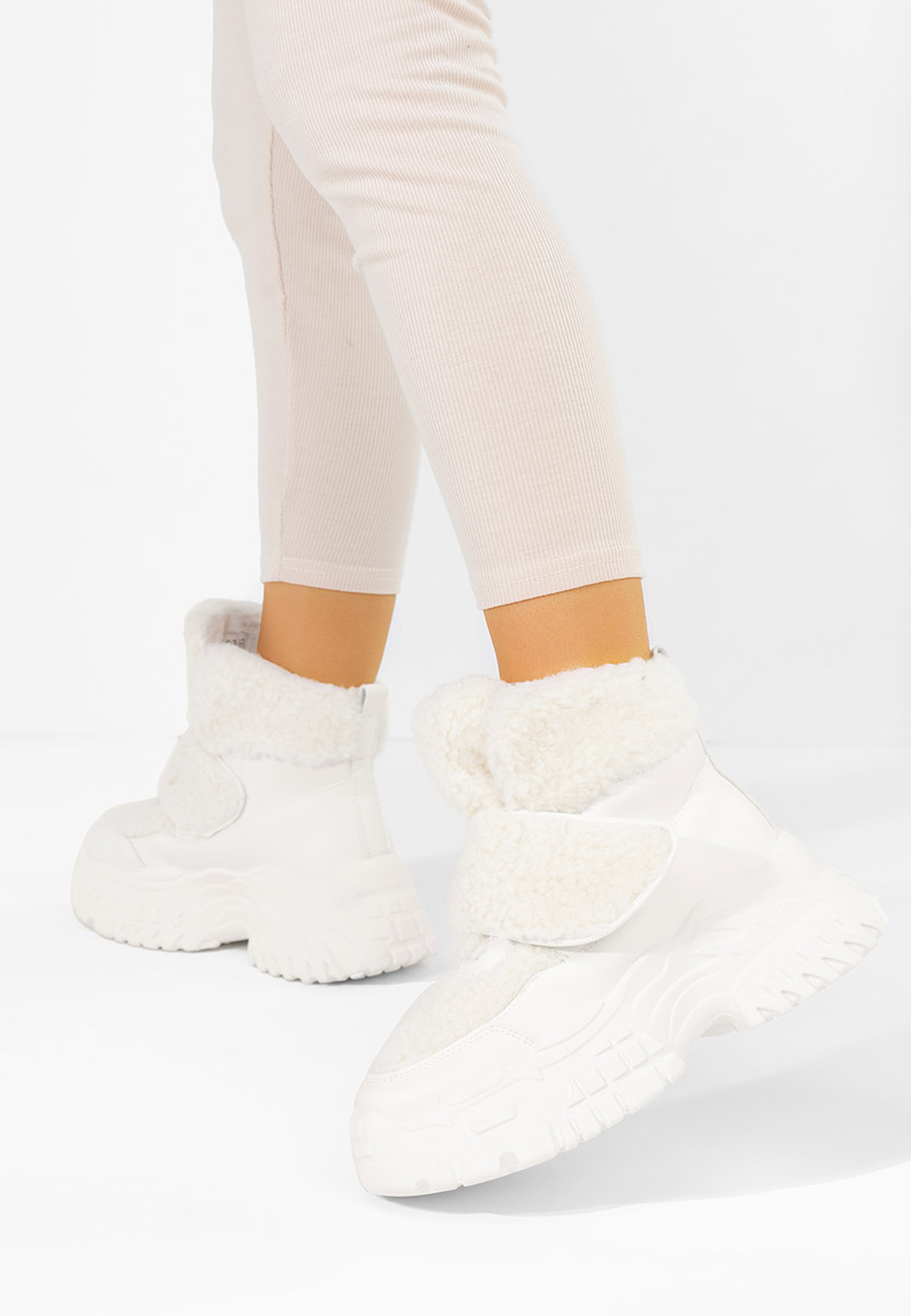 Bílé zimní tenisky dámské Comino