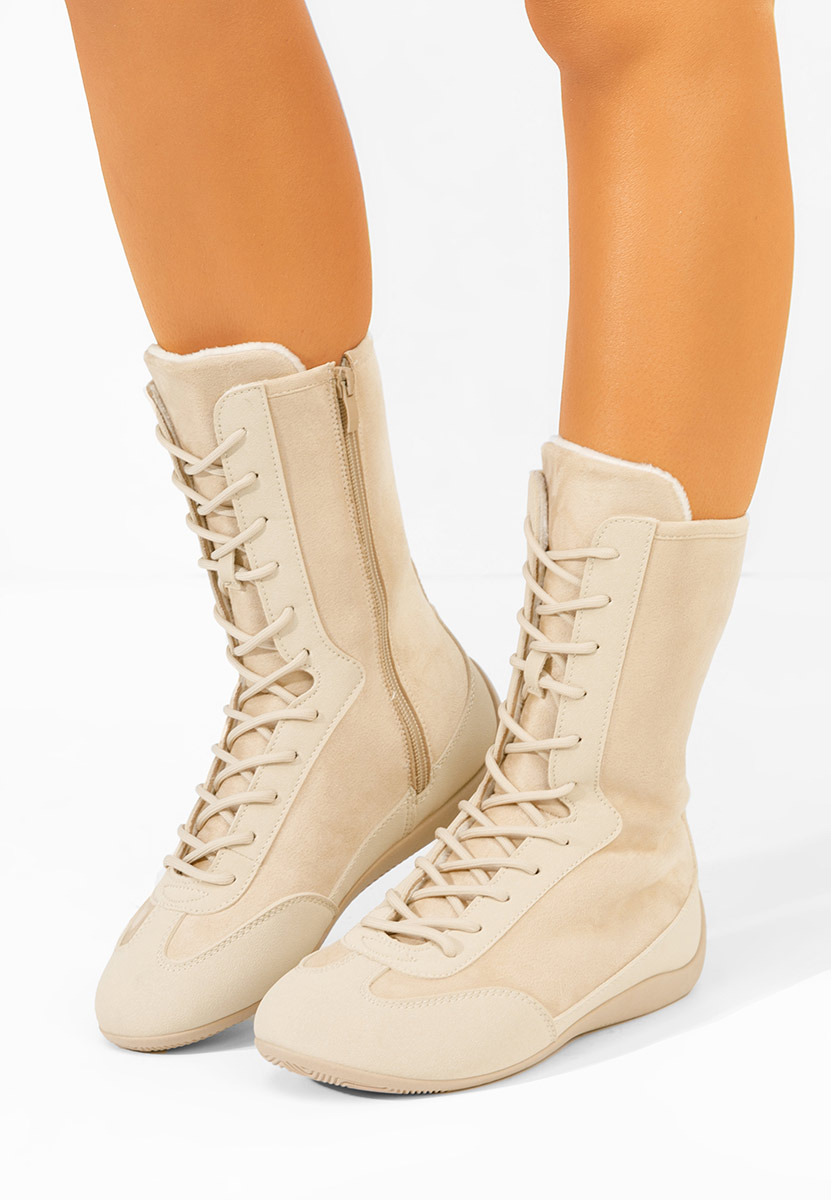 Béžové kotníkové tenisky Stelia