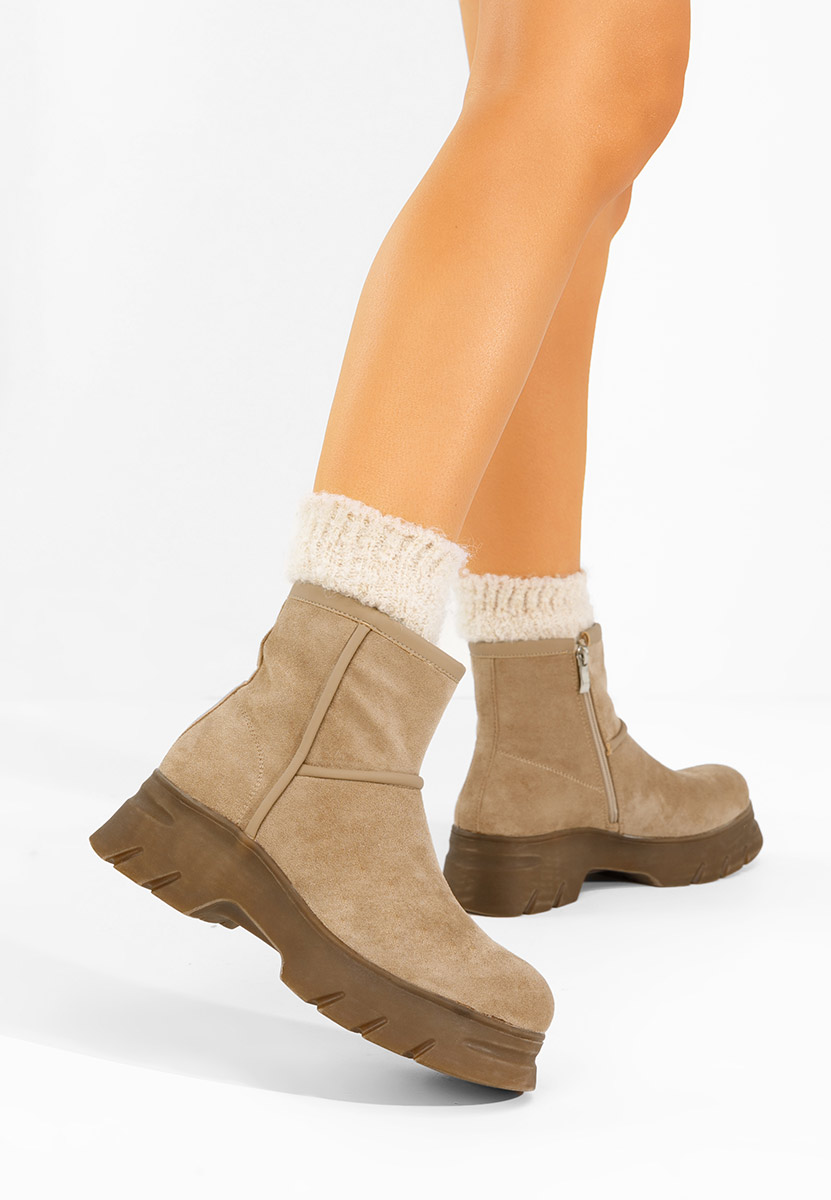 Khaki dámské kotníková obuv Geronia