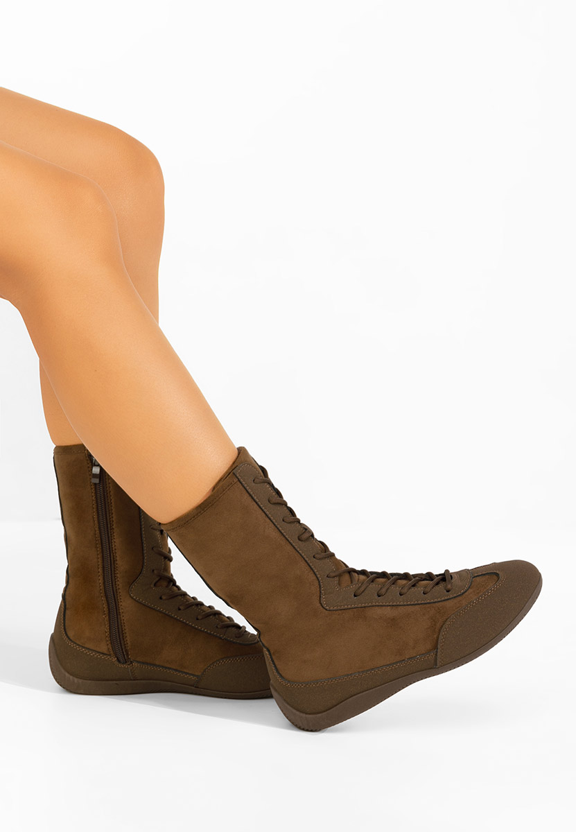 Hnedé kotníkové tenisky Stelia