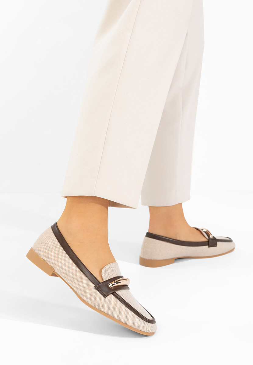 Béžové dámské mokasíny Meliania