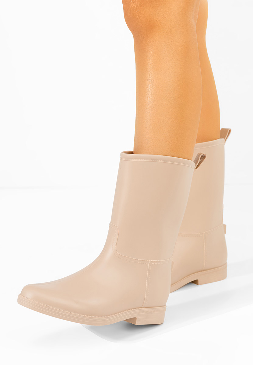 Béžové dámske holínky Elisea