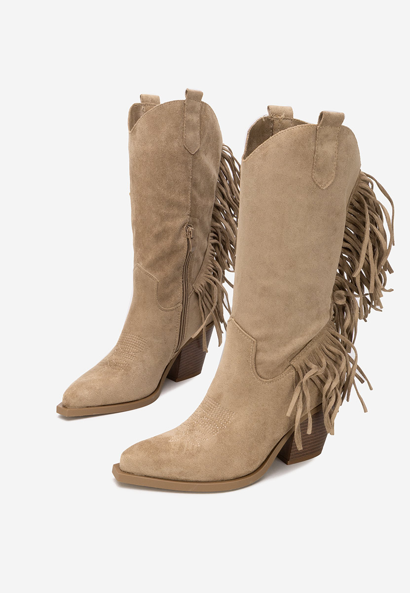 Khaki dámské kozačky Givora