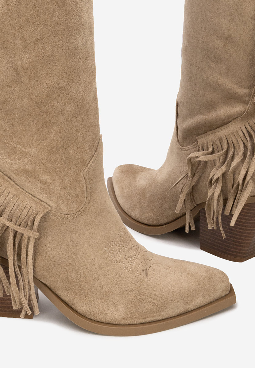 Khaki dámské kozačky Givora