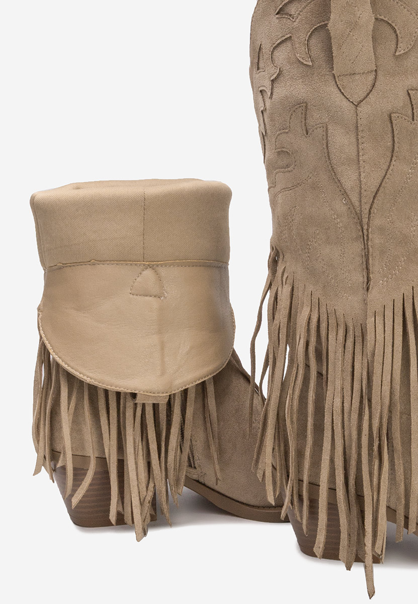 Khaki dámské kozačky Jalira