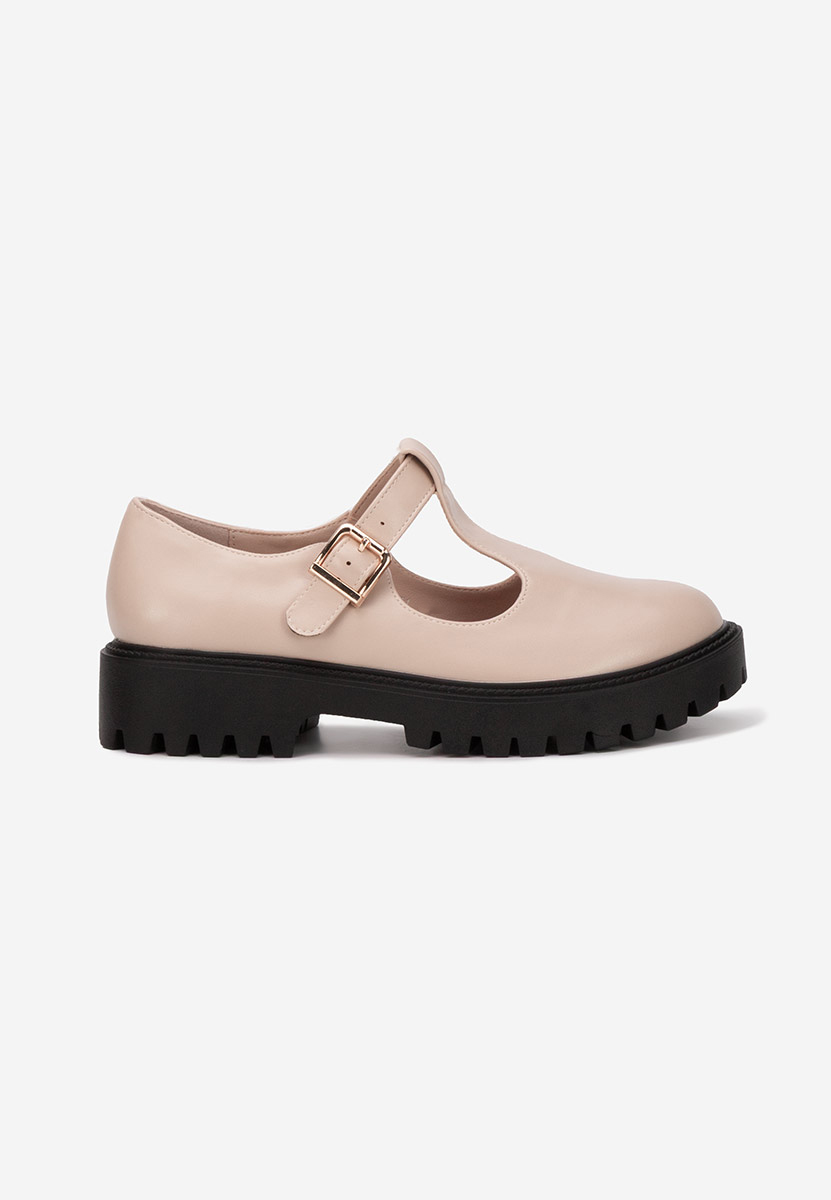 Béžové dámské polobotky Kenia