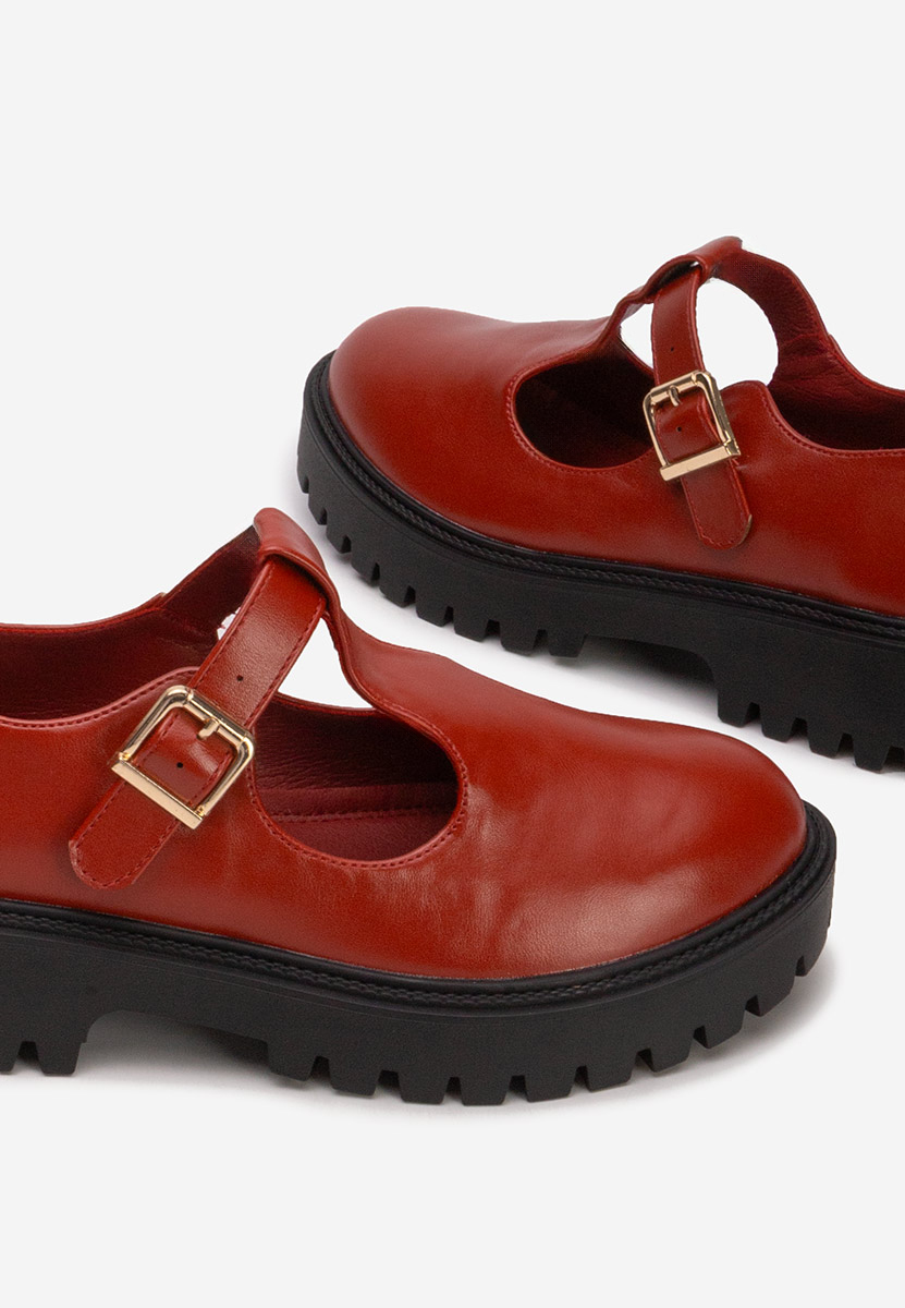 Bordové dámské polobotky Kenia