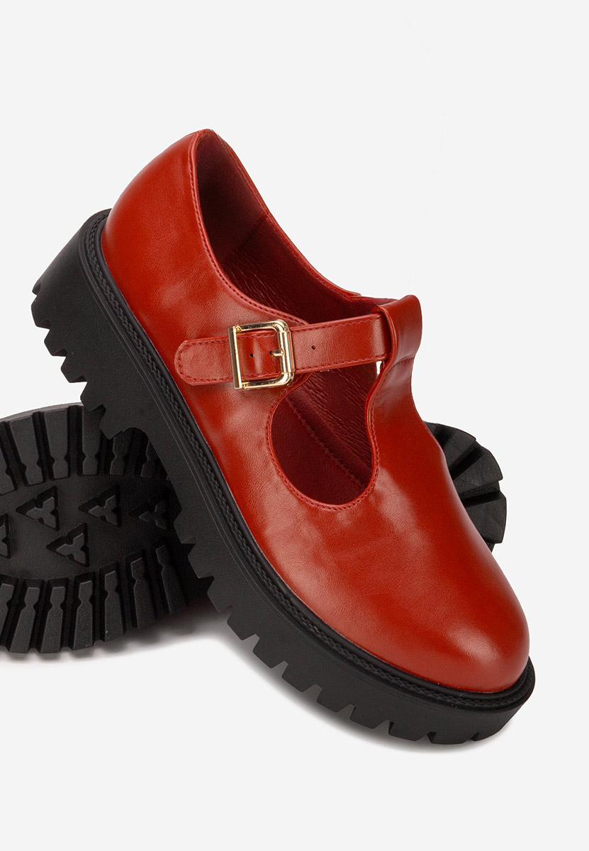 Bordové dámské polobotky Kenia