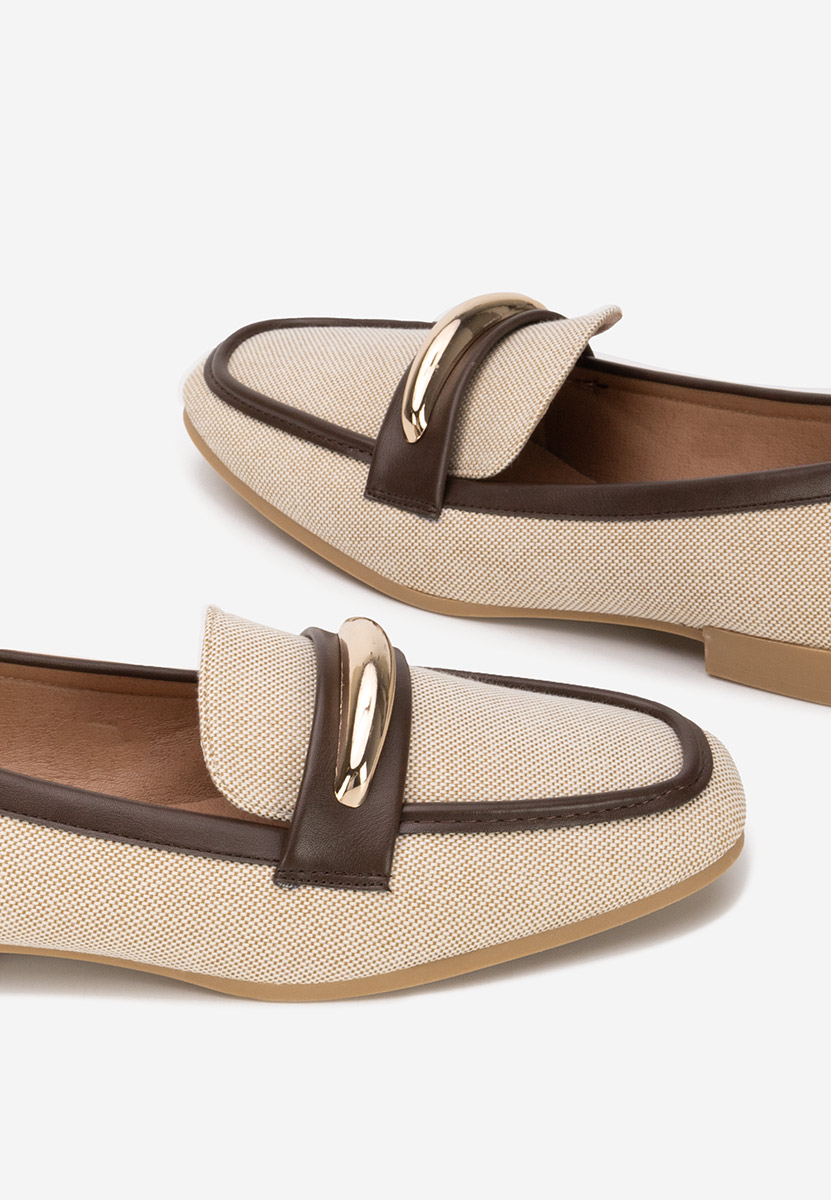 Béžové dámské mokasíny Meliania