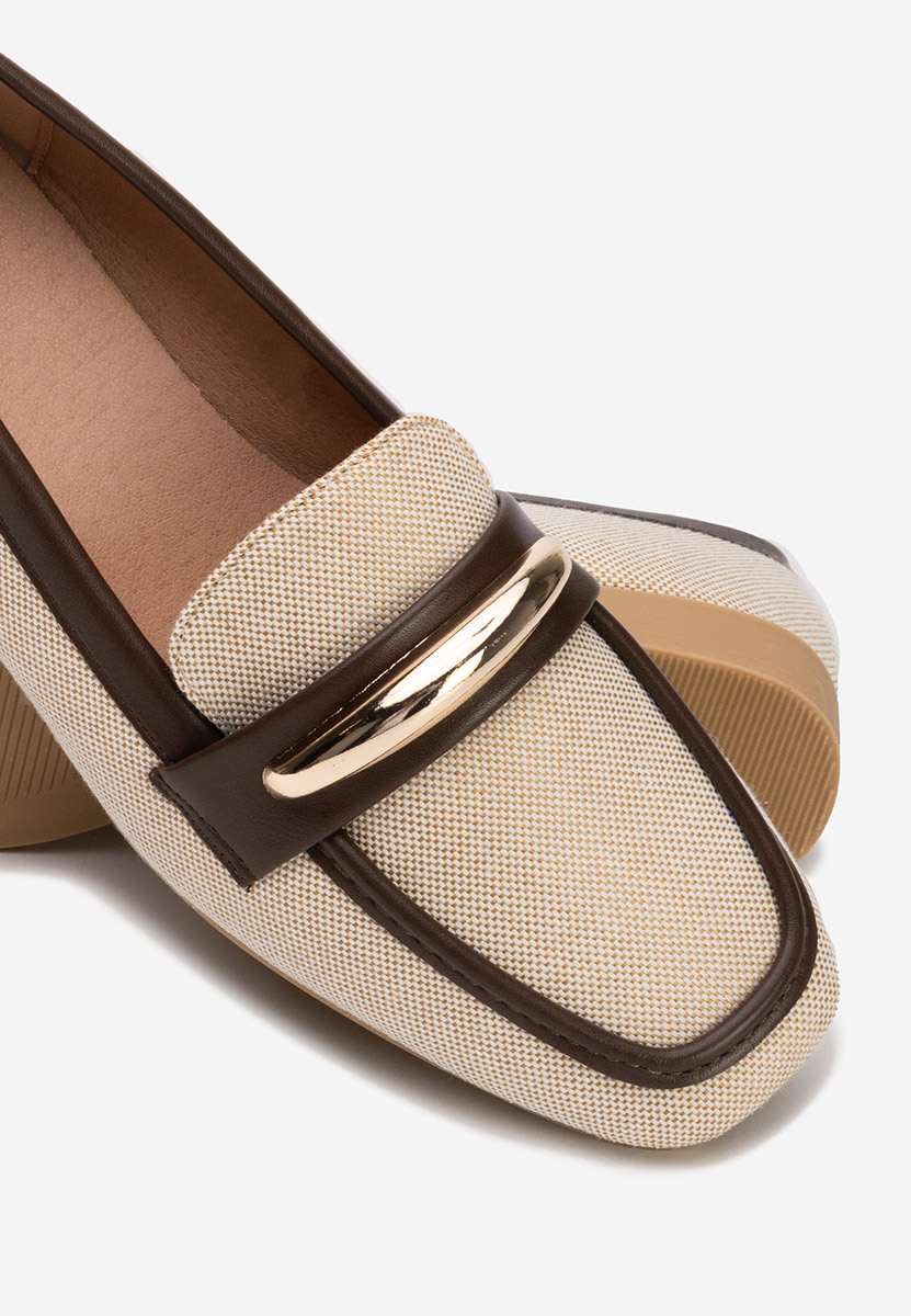 Béžové dámské mokasíny Meliania