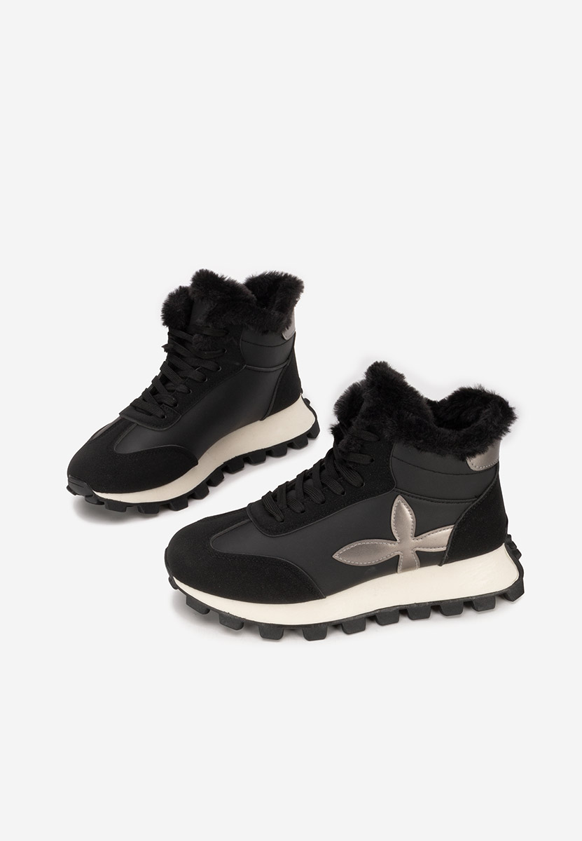 Černé zimní tenisky dámské Ozia