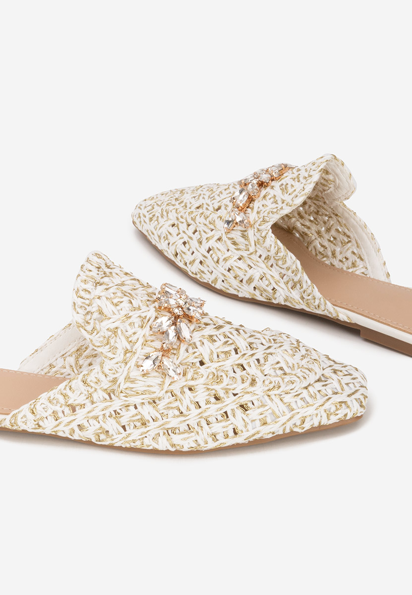 Bílé dámské dřeváky Kristina