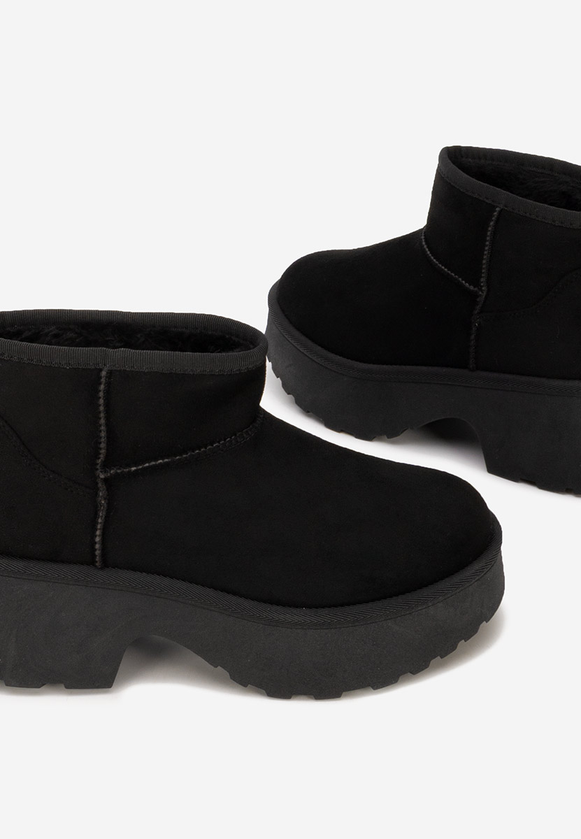 Černé kotníkové zimní boty Tarnia