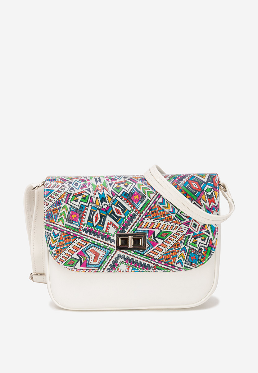 Bílá ramenní kabelka Fliora