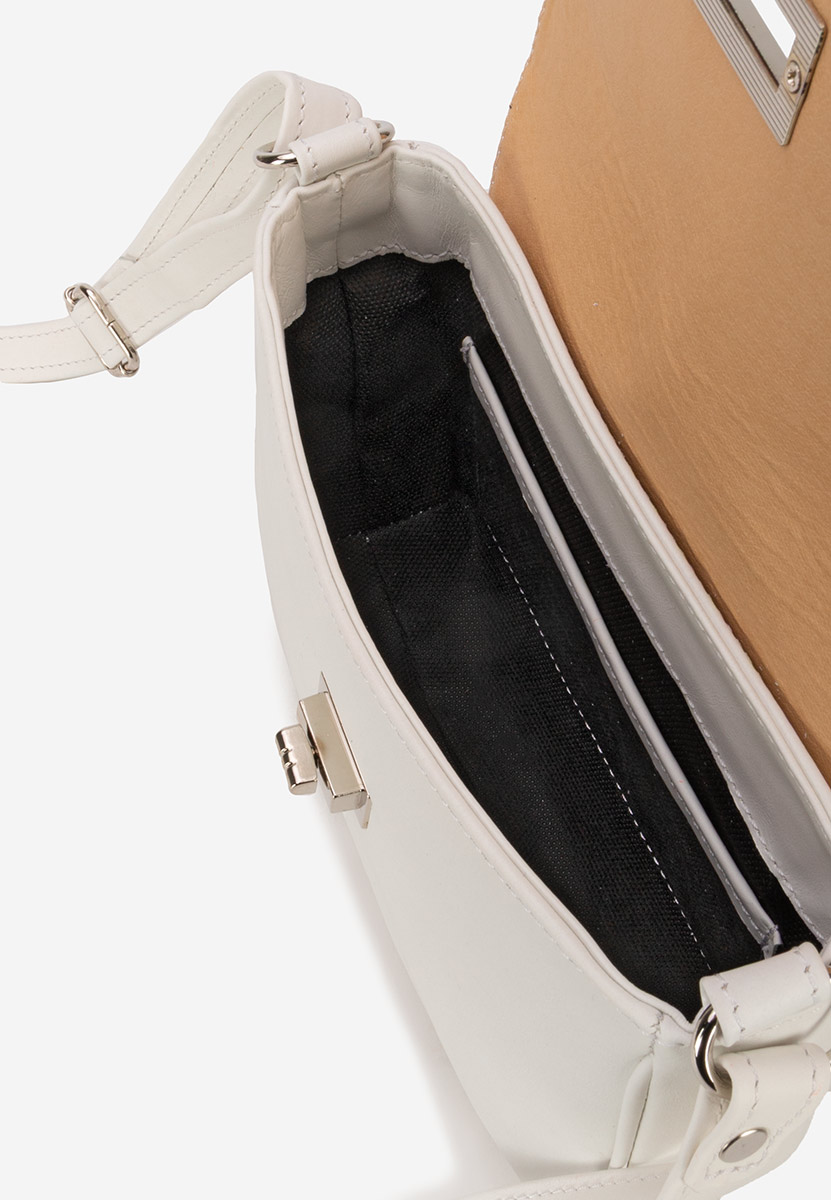 Bílá ramenní kabelka Fliora