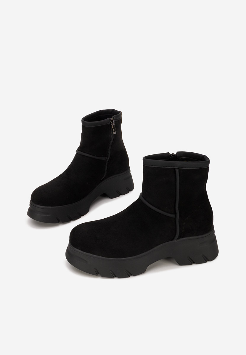 Černé dámské kotníková obuv Geronia